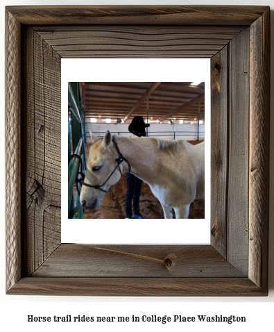 horse trail rides near me in College Place, Washington